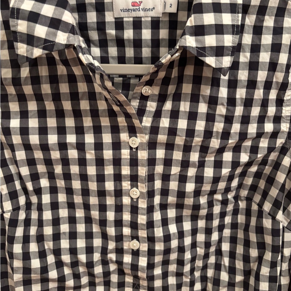 Gingham Vineyard Vines Button Down- 2 - image 2